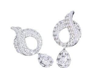 Silver Plated Luxury Design Cubic Zirconia Pave Big Long Drop Dangle Earrings for Women